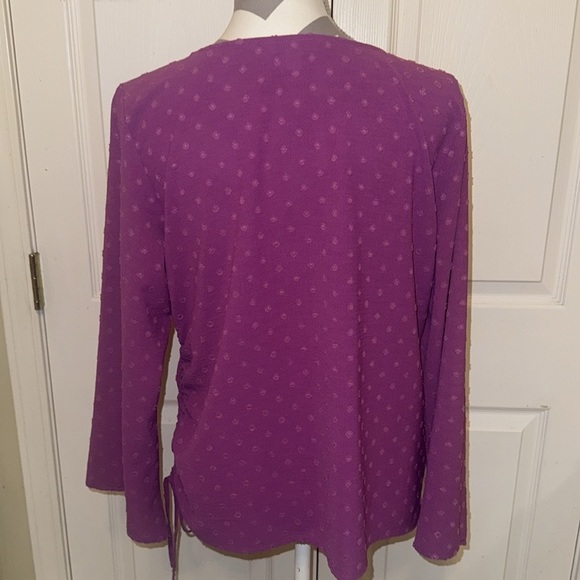 Pink Counterparts Blouse with Bell Sleeves - Size Large - Picture 6 of 9
